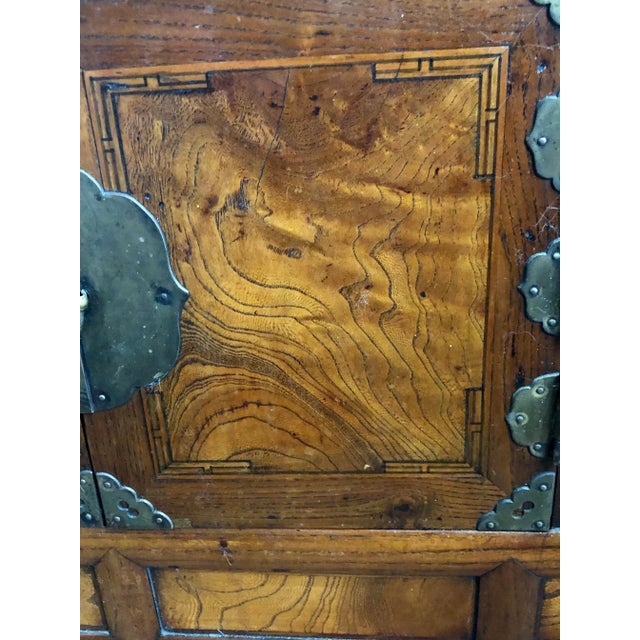 Asian Antique 19th C. Antique Korean Joseon Dynasty Zelkova “Dragon Wood” Scholars Stationary Chest, Documented For Sale - Image 3 of 13
