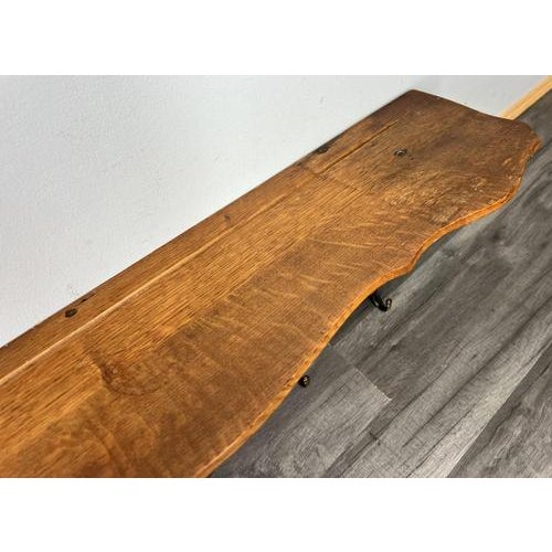 French Style Coat Rack in Oak with Hooks For Sale - Image 9 of 11