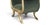 Vintage Hollywood Regency Neoclassical Giltwood Scroll-Arm Bench in Green Velvet For Sale In Los Angeles - Image 6 of 12