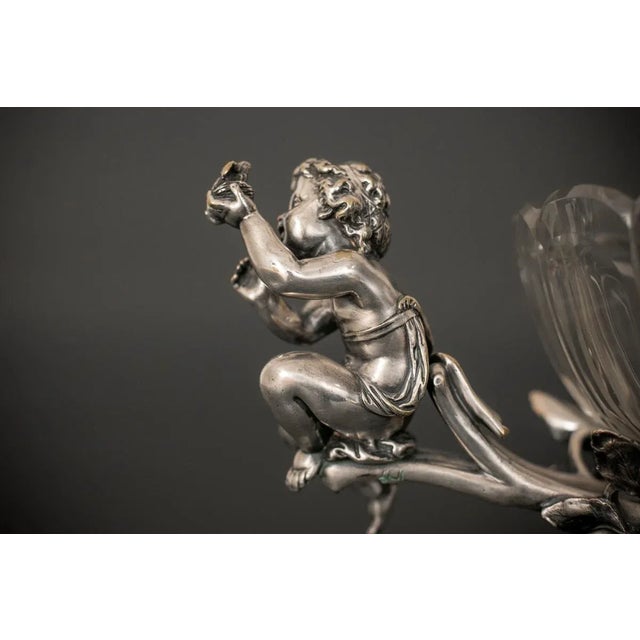 Antique Silver Plated Fruit Bowl For Sale - Image 6 of 9