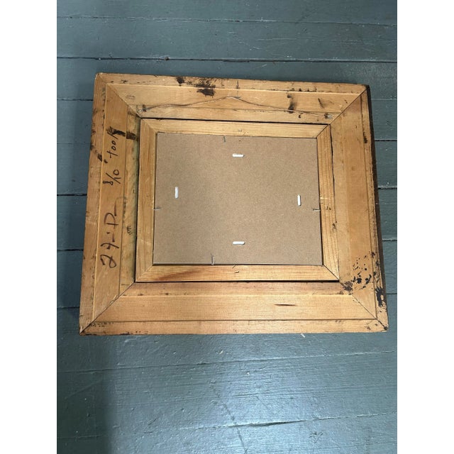 Contemporary original female nude watercolor painting in vintage chunky wood frame. Measures 10x8 or 18x16 framed. Check...