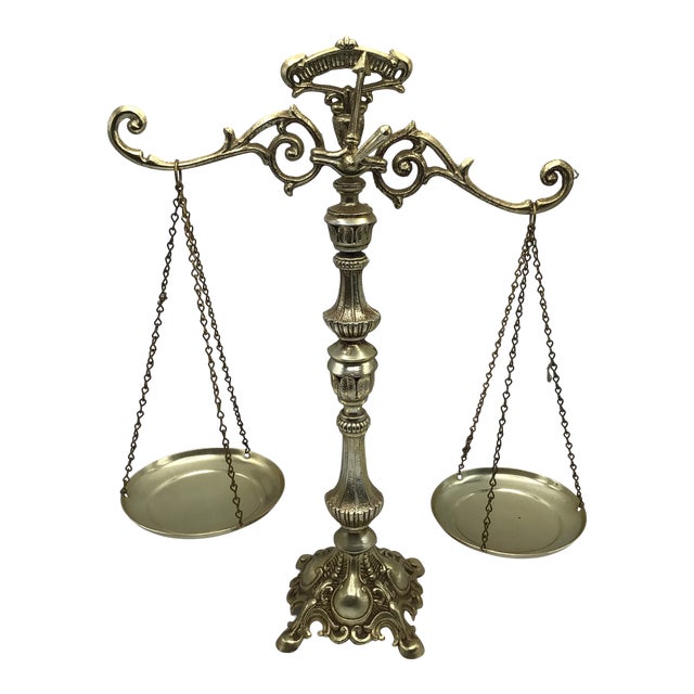 MidCentury Modern Metal Scales of Justice Chairish