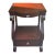 Thomasville cherry end table/accent table. Features a curved front drawer, lower storage drawer, open shelf, and...