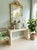 Vintage Italian Hand-Crafted White Ceramic Petal Texture Statement Vase For Sale - Image 9 of 12