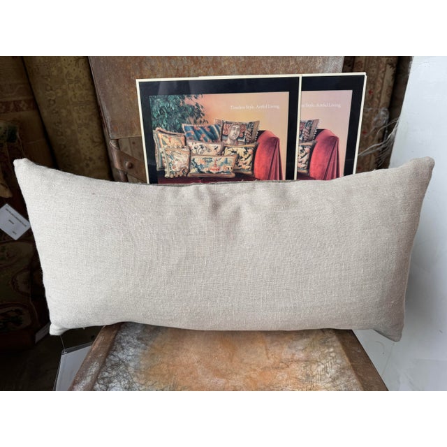 16th Century 16th Century Brussels Figural Tapestry Pillow With Renaissance Portraits For Sale - Image 5 of 5