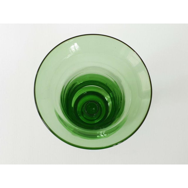 Glass Vintage Italian Glass Vase, 1970s For Sale - Image 7 of 8