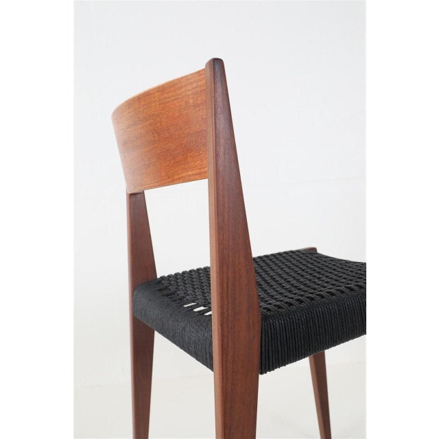 Pia Chair in Teak and Black Paper Cord by Poul Cadovius for Cado, 1960s For Sale - Image 16 of 18