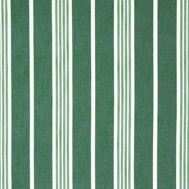 Not Yet Made - Made To Order Sample - Schumacher Hampton Stripe Indoor/Outdoor Fabric, Emerald For Sale - Image 5 of 5