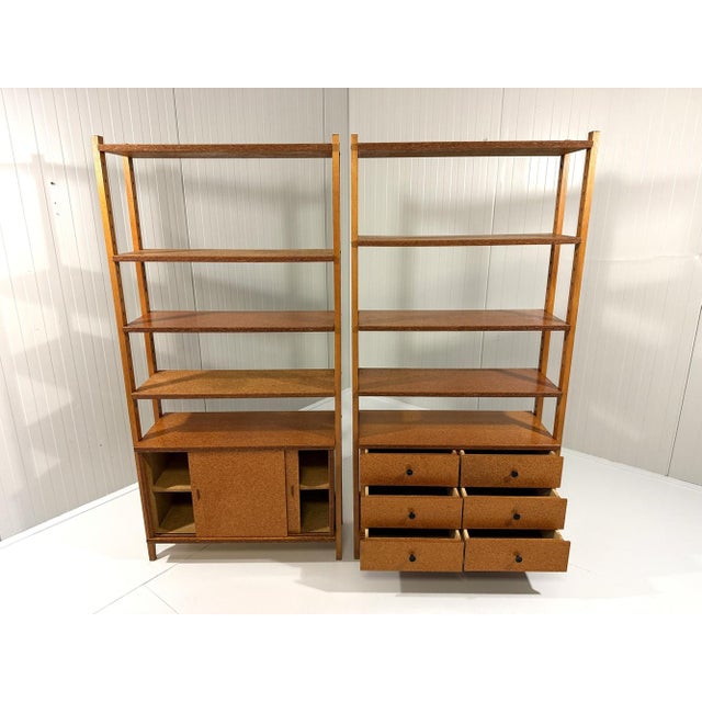 Pressed Wooden Bookcases, 1960s, Set of 2 For Sale - Image 13 of 18