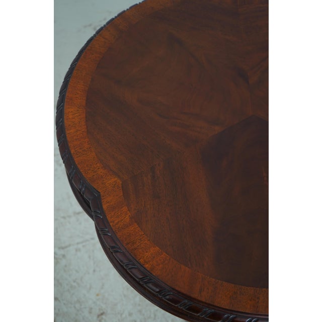 Henkel Harris Mahogany Clover Top Table W. Drawer For Sale - Image 13 of 18