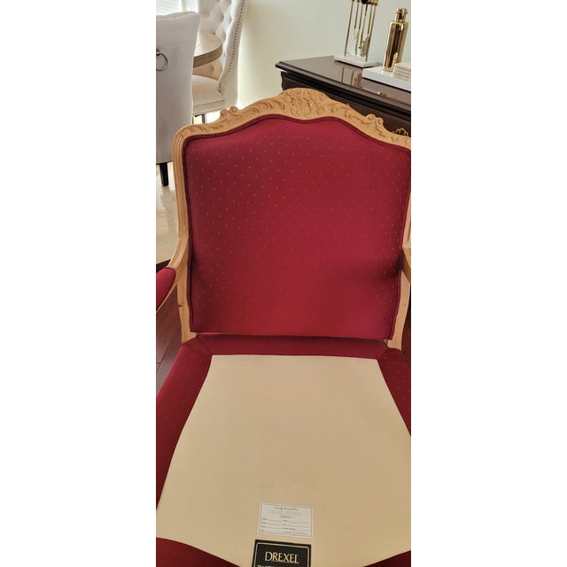 American 1990s Mid-Century Drexel Bergere Chairs - Set of 2 For Sale - Image 3 of 10