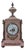 Japy Freres French Bronze & Marble Mantle Clock For Sale
