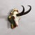 Vintage Chamois Trophy on Carved Plaque, Germany 1960s A vintage chamois (Rupicapra rupicapra) trophy mounted on a wooden...