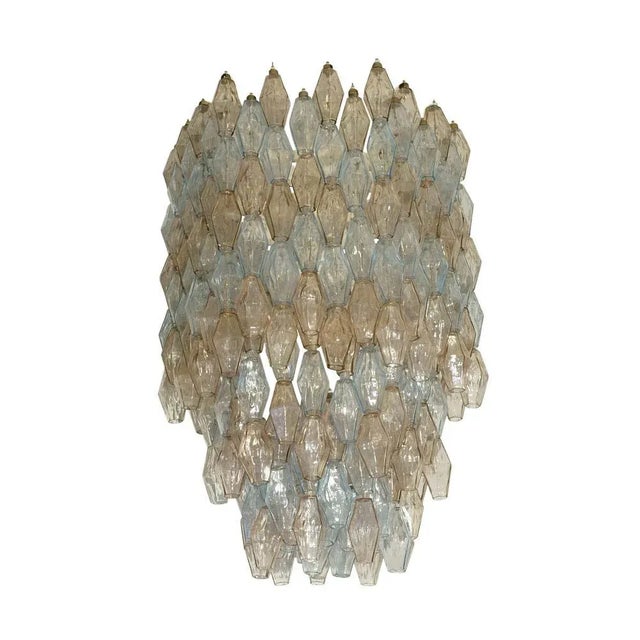 Italian Large Hexagonal Poliedri Ceiling Light by Carlo Scarpa for Venini For Sale - Image 13 of 13