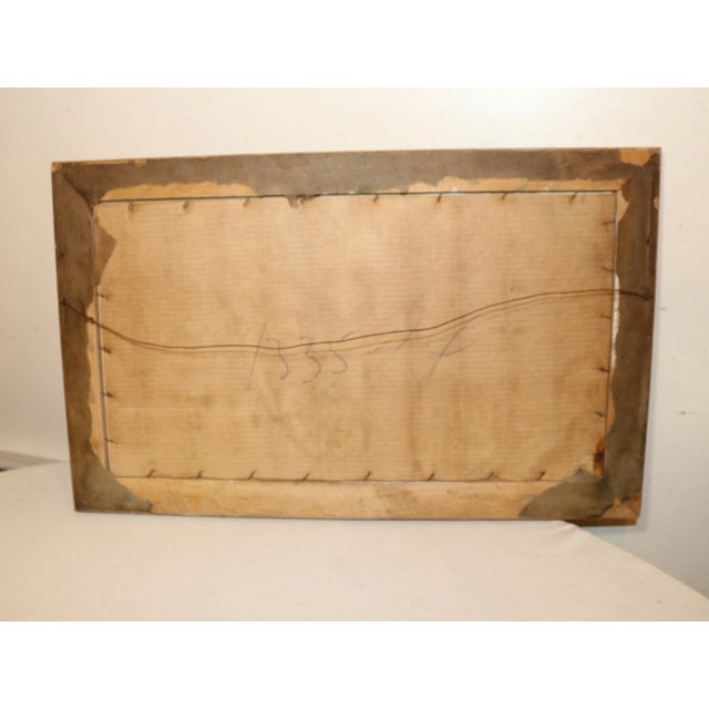 Antique Original f.g. Fortis Nautical Coast Shore Volcano Sail Boat Oil Painting For Sale - Image 12 of 12