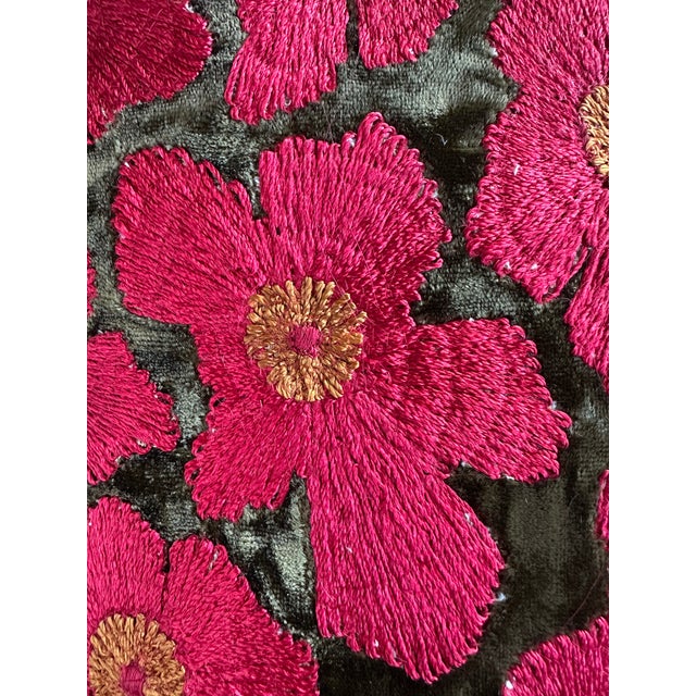 Anke Drechsel’s silk velvet pillows stand out due to their lush colors. Her master craftsmen use both fine hand embroidery...