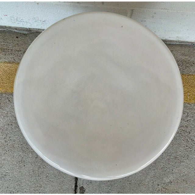 Modern Made Goods Modern Black and White Loz Garden Stool For Sale - Image 3 of 3