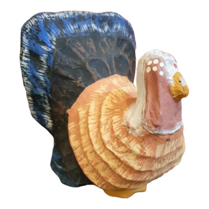 Vintage Paper Mache Turkey Thanksgiving