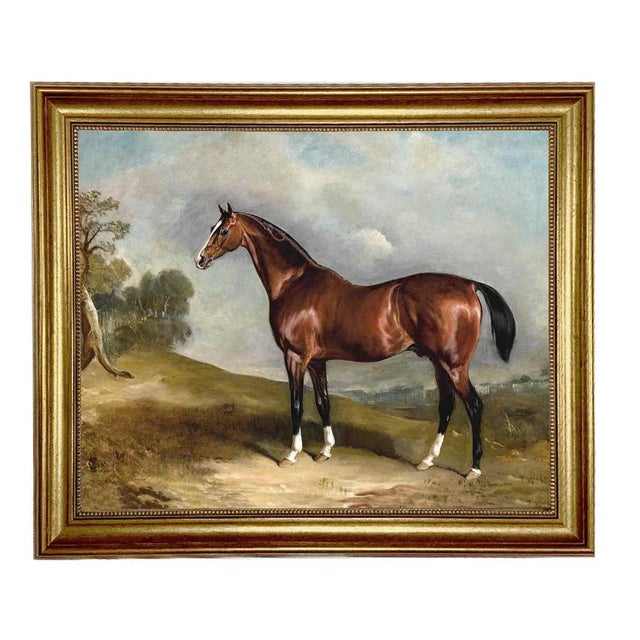 Not Yet Made - Made To Order Portrait of Sultan in Landscape Oil Painting Print on Canvas in Antiqued Gold Frame For Sale - Image 5 of 5