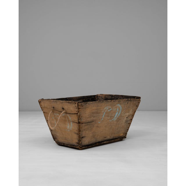 20th Century French Wooden Champagne Grape Harvesting Basket For Sale - Image 18 of 18