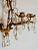 Gold Italian Tole Gold Triple Arm Candle Wall Sconce With Crystals For Sale - Image 8 of 12