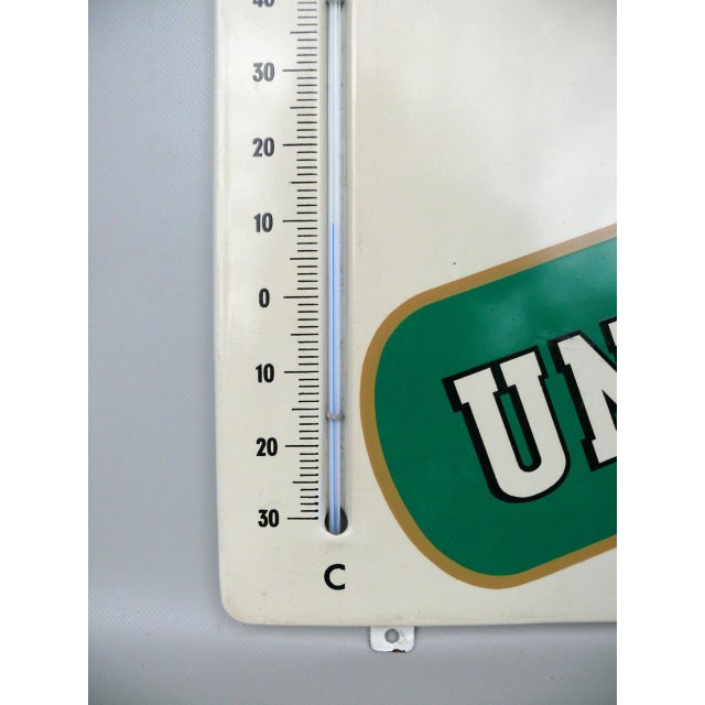 Beige Advertising Sign in Folded Sheet Metal, 1950s For Sale - Image 8 of 18