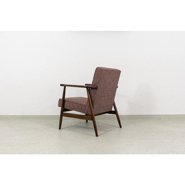 Wood Vintage Beech Armchair, Poland, 1960s For Sale - Image 7 of 14