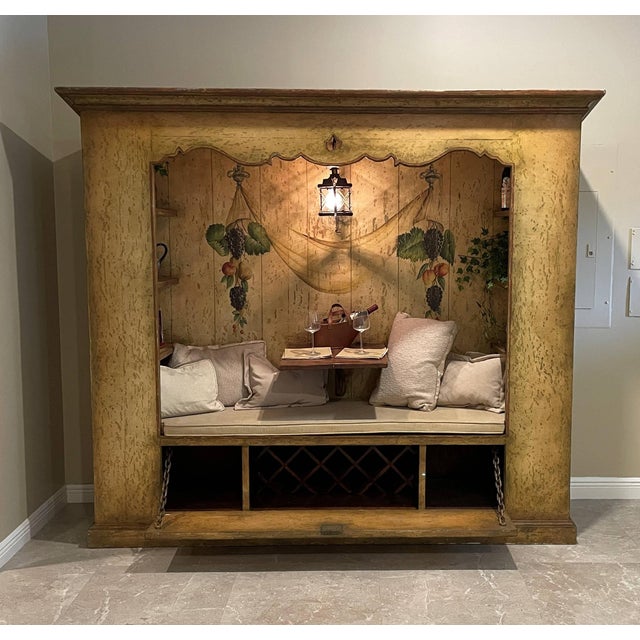 Maitland Smith Hand Painted Wine Bar Chairish