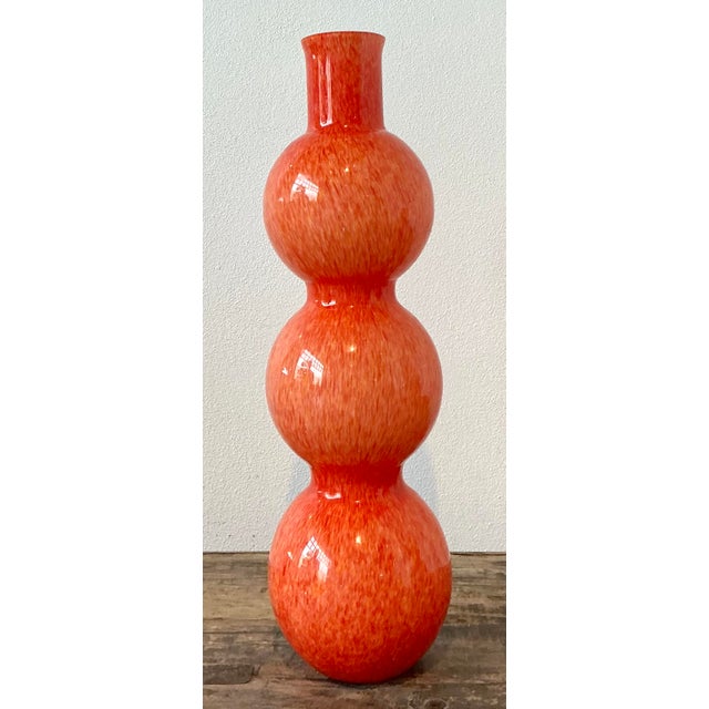 Mid-Century Modern Vintage Murano Glass Vases - A Pair For Sale - Image 3 of 12