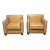 Pair of Ralph Lauren Style Leather Club Chairs, C. 2000. For Sale