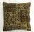 Pillow made into a patchwork format from a Kurdish Tribal rug. 17'' x 18'''