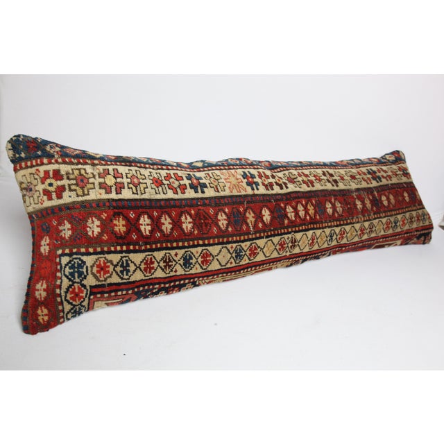 Antique Caucasian Rug Pillow Cover for Moder Home Decoration -13'' X 47'' For Sale - Image 10 of 13