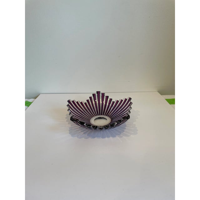 Postmodern Postmodern Amethyst Bowl Dish For Sale - Image 3 of 7