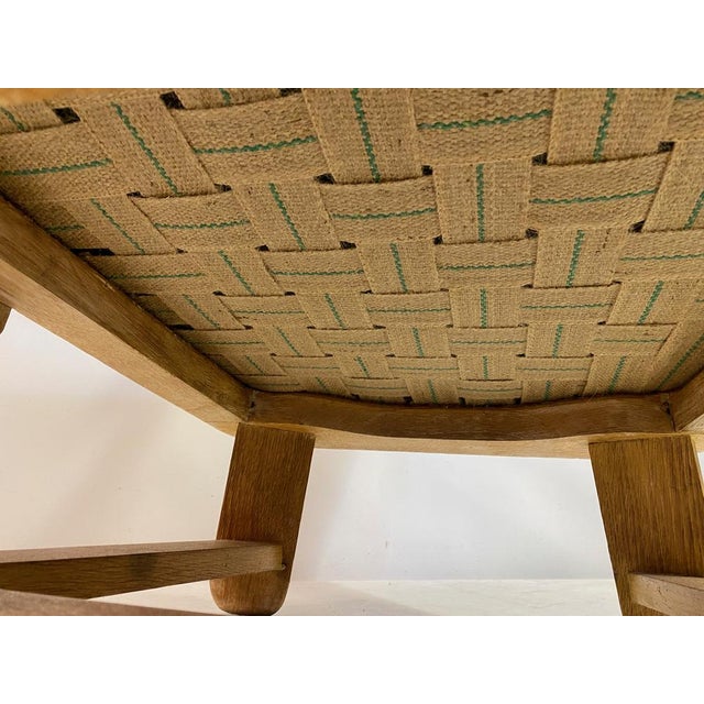 1960s Dutch Brutalist Armchair in Oak, 1960s For Sale - Image 5 of 17