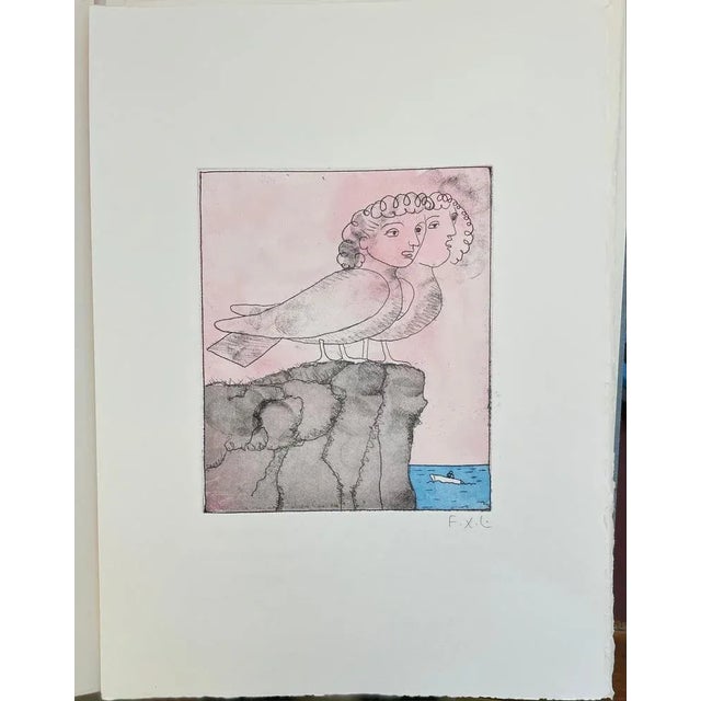 Contemporary François-Xavier Lalanne, Sirens, 2005, Etching For Sale - Image 3 of 5