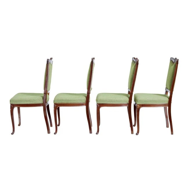 Wood Mid-Century Carved Dining Chairs, Set of 6 For Sale - Image 7 of 12