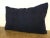 Navy Blue Hemp Cushion For Sale - Image 3 of 6