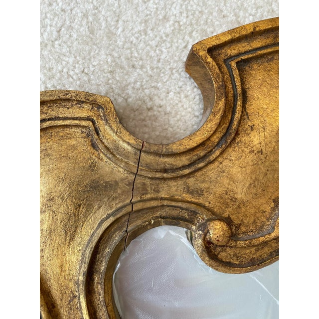 French Provincial Vintage Gilt Prince Howard French Provincial Hollywood Regency Mirrors, a Pair For Sale - Image 3 of 8