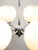 Vintage Italian Chrome and Opaline Chandelier, 1970s For Sale - Image 6 of 15