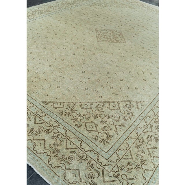 Brown Turkish Vintage Rug 9'7" x 12'8" #20542 For Sale - Image 8 of 8