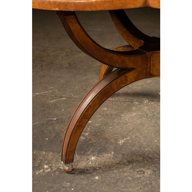 1930s Vintage Neoclassical Quatrefoil Parlor Table For Sale - Image 10 of 12