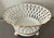 French Antique 19th Century French Empire Paris Porcelain Gold & White Basket or Corbeille With Lion Paw Feet For Sale - Image 3 of 13