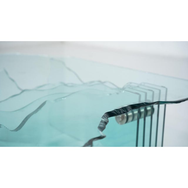 Glass Shell Coffee Table by Danny Lane for Fiam, 1980s For Sale - Image 8 of 13