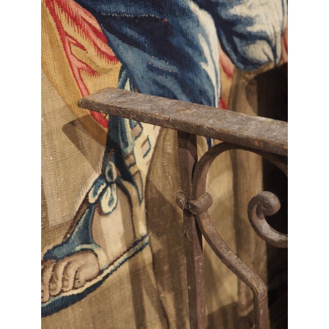 Antique Italian Wrought Iron Balcony Railing as Console Table Base, 19th Century For Sale - Image 12 of 18