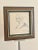 The original pencil drawing on paper depicts the portrait of a French classy clad lady peering over her shoulder. The...