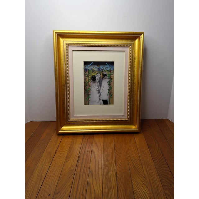 2000 - 2009 Jean-Pierre Weill Chuppah 3d Glass Art Signed Limited Edition Vitreograph Framed Coa For Sale - Image 5 of 13