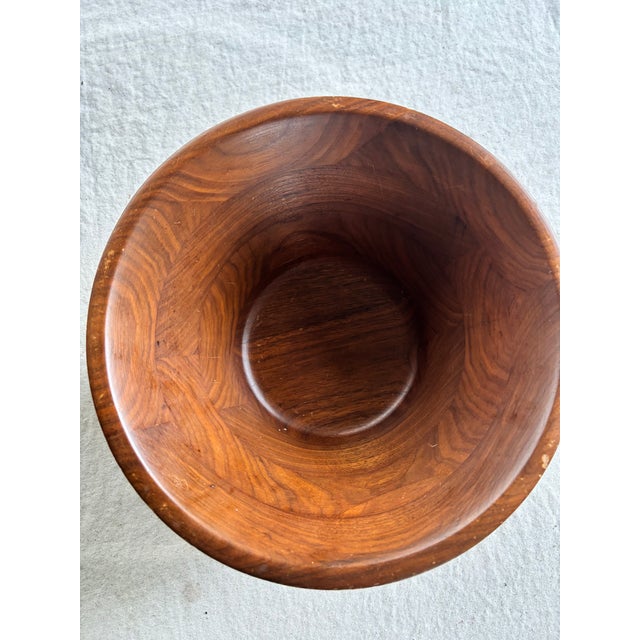 Wood Burl Walnut Bowl For Sale - Image 7 of 15
