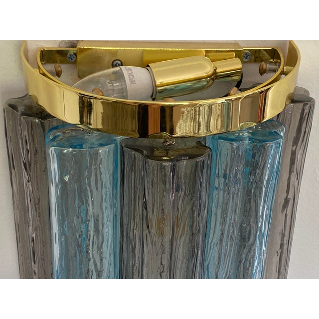 Cerulean Italian Wall Light Contemporary “Tronchi” Wall Sconce For Sale - Image 8 of 10