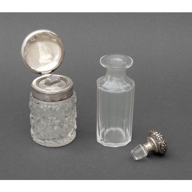 Sterling Silver & Cut Glass Vanity Accessories, 8 For Sale - Image 13 of 18