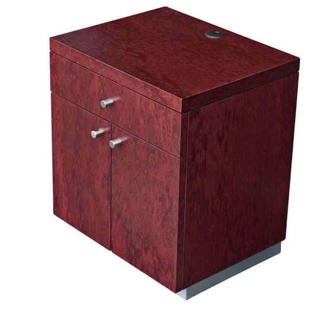 Modern Contemporary Two Door Nightstand For Sale - Image 3 of 7
